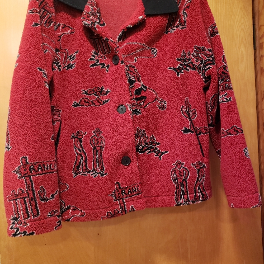 Womens David Paul sherpa jacket. Size large.